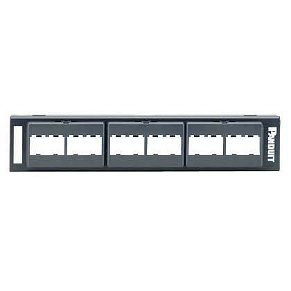 Patch Panel, 12 Port, Black             