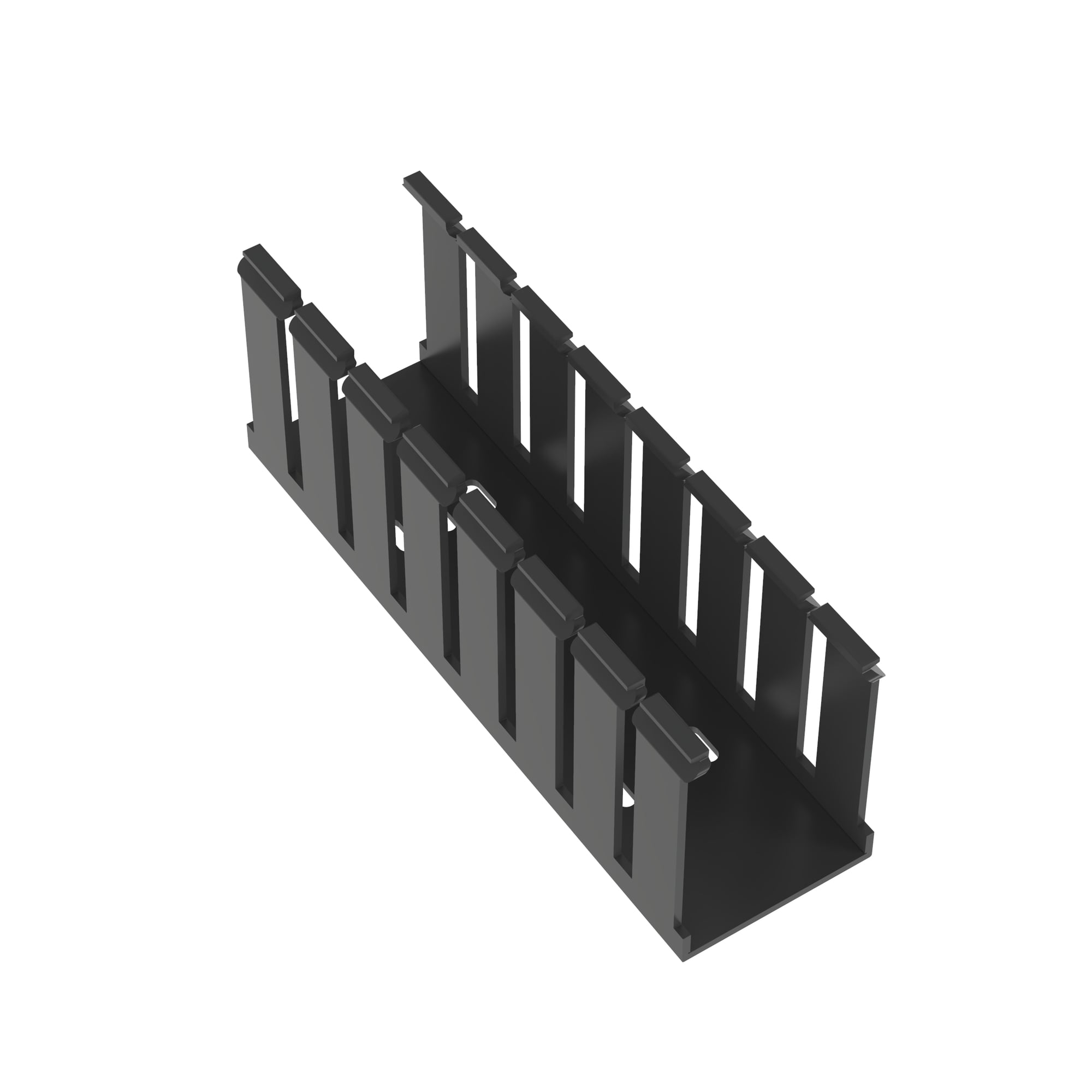 Slotted Duct, PVC,2X3X6FT,BLK            
