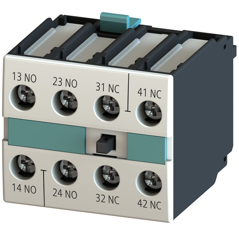 MOUNTING BLOCK DIN EN 50005, 4-POLE,2NO+2NC
