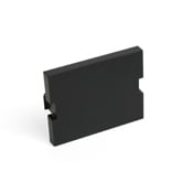 MOS Insert, Blank Module, 1.5 units high, black