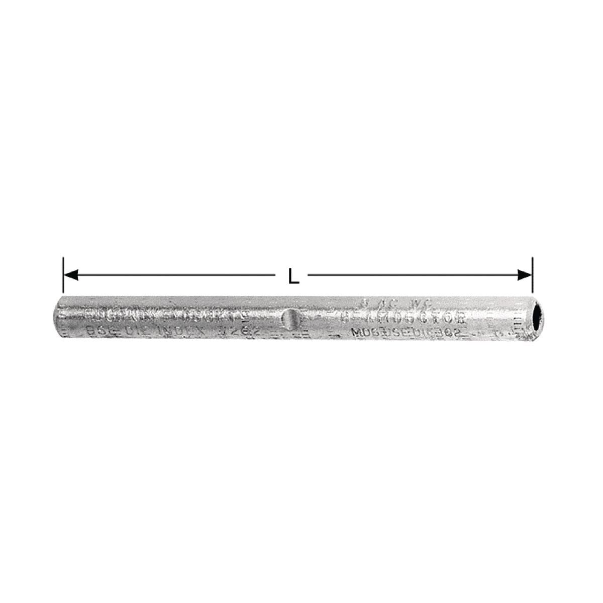 HYSPLICE Single Sleeve Full Tension Splice, Accommodates Wire: #4 Cu Sol (Hard, Medium, or Soft Drawn), Die Index: 162, Made of copper tubing, Installed with standard tools and dies.