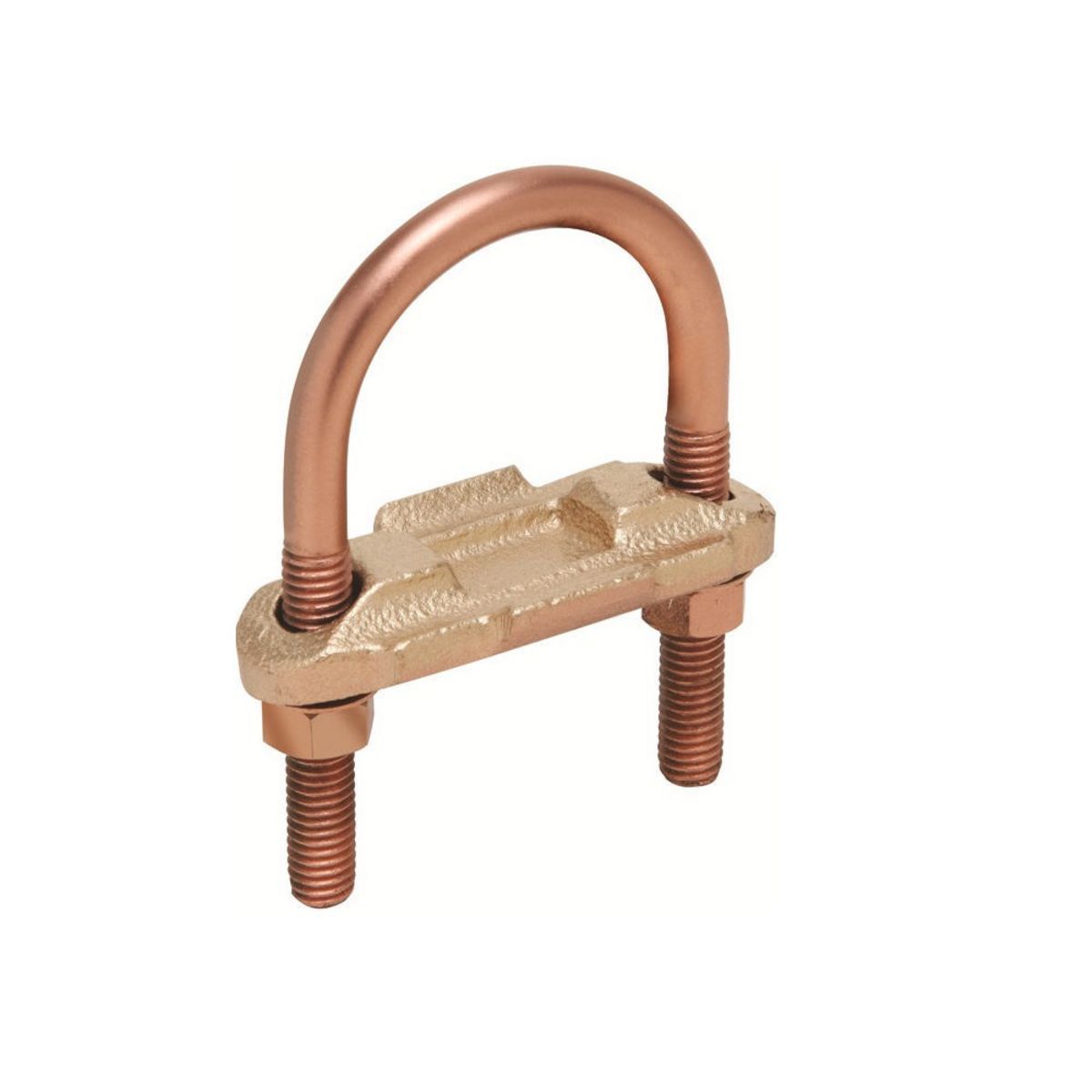 Raised Floor Grounding Clamp, #8 Sol. - 4 Str., 1.31 in L, 2.38 in.