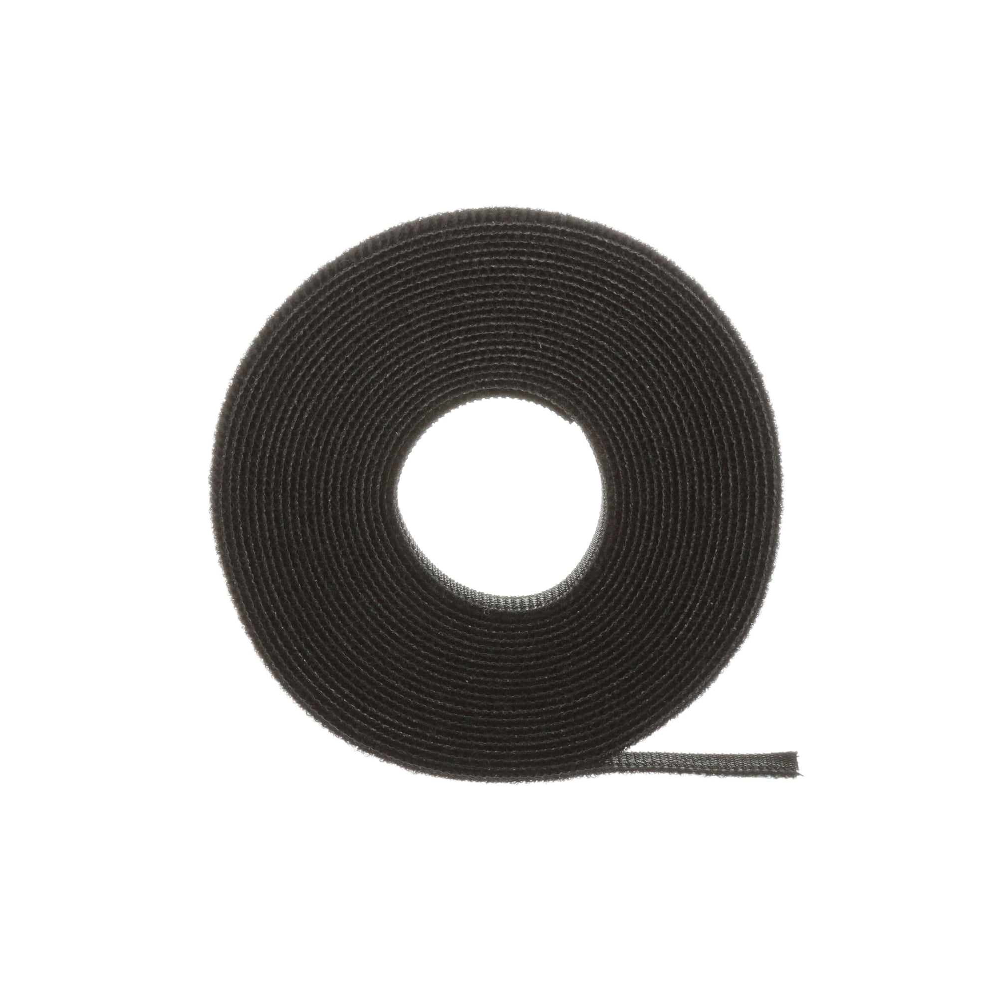Tak-Ty Hook and Loop Cable Tie Roll, Black