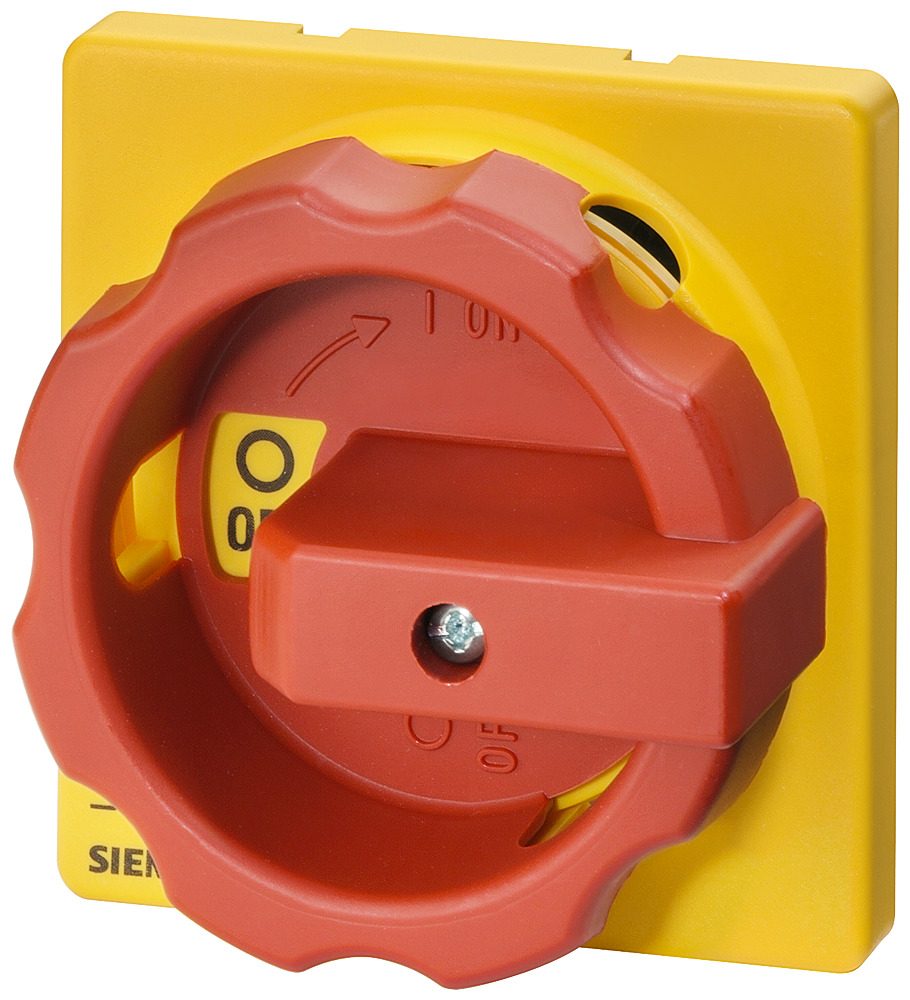 3LD2 SWITCH ACC R/Y ROTARY 1H F. =32A DO CENTRAL-HOLE MOUNTING FOR FRONT MOUNTING FOR SWITCH 3LD2, 25A, 32A ROTARY ACTUATOR RED/YELLOW