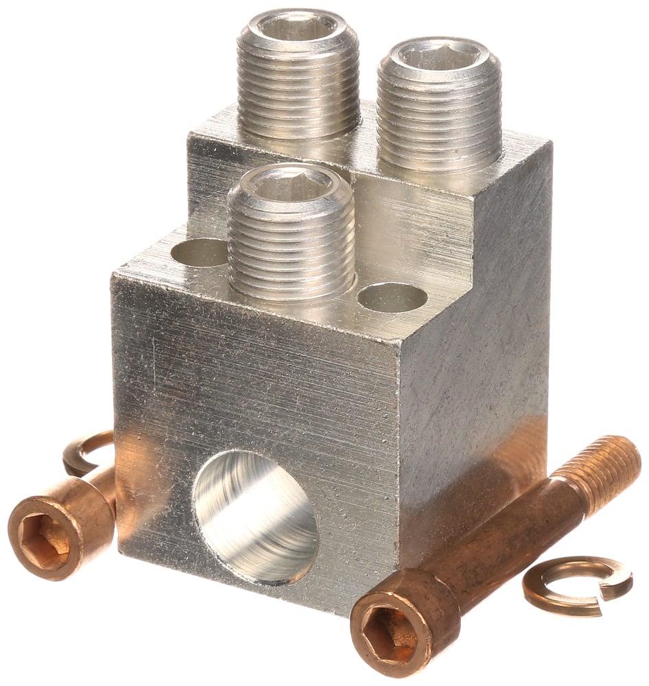  LOW VOLTAGE SENTRON MOLDED CASE CIRCUIT BREAKER ACCESSORY. ALUMINUM BODY LUG FOR 2/3-POLE 500A - 1200A LMD / MD / ND FRAME BREAKER. WIRE RANGE 1/0AWG -500KCMIL (CU/AL) - 3 BARREL LUG. SUITABLE FOR LINE AND LOAD SIDES. SINGLE LUG.