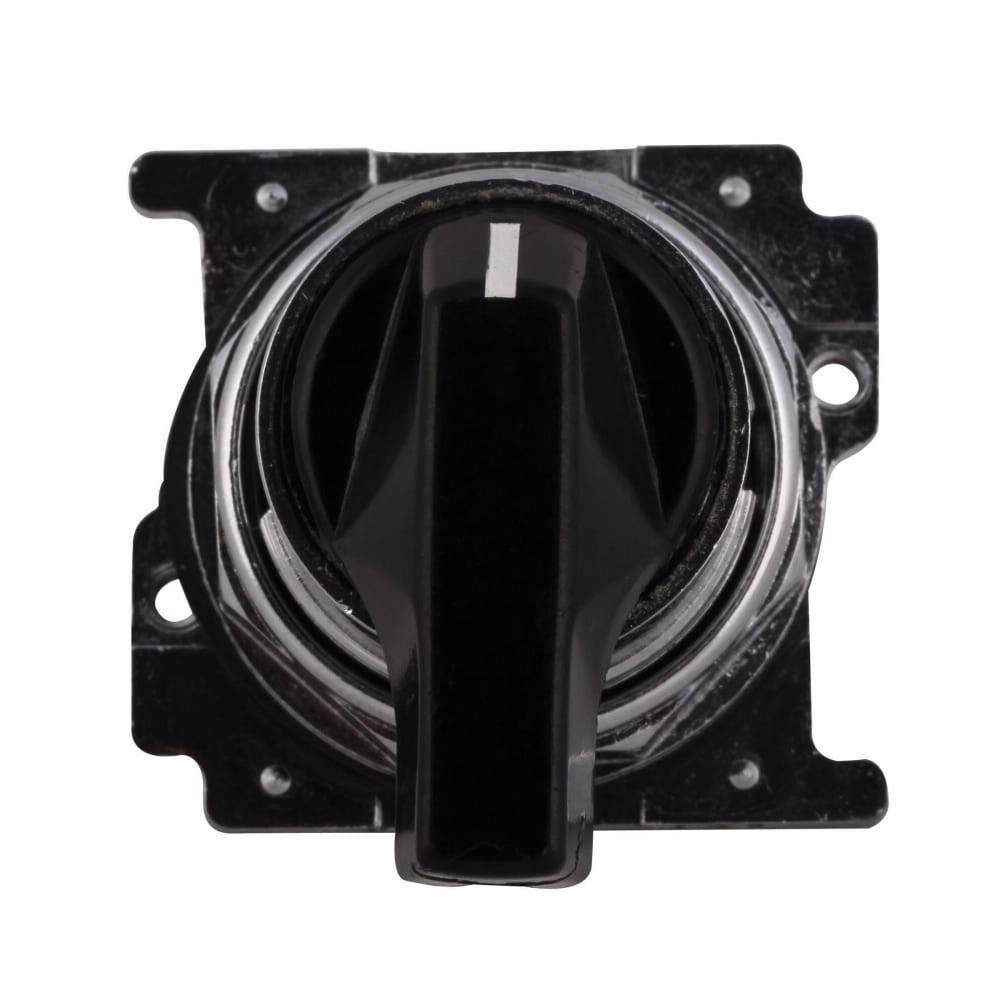 Eaton 10250T pushbutton, Heavy-Duty Selector Switch Operator, 10250T, Cam 3, 60? throw, NEMA 3, 3R, 4, 4X, 12, 13, Non-illuminated, Three-position, Lever, Black actuator