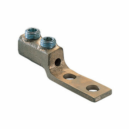 Copper Mechanical Lug, 2 Hole, Tandem, N