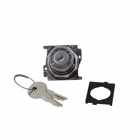 Eaton 10250T, Selector switch, 30.5 mm, Heavy-Duty, Cam 1, 60? throw, NEMA 3, 3R, 4, 4X, 12, 13, Non-illuminated, Two-position, Key, Left only