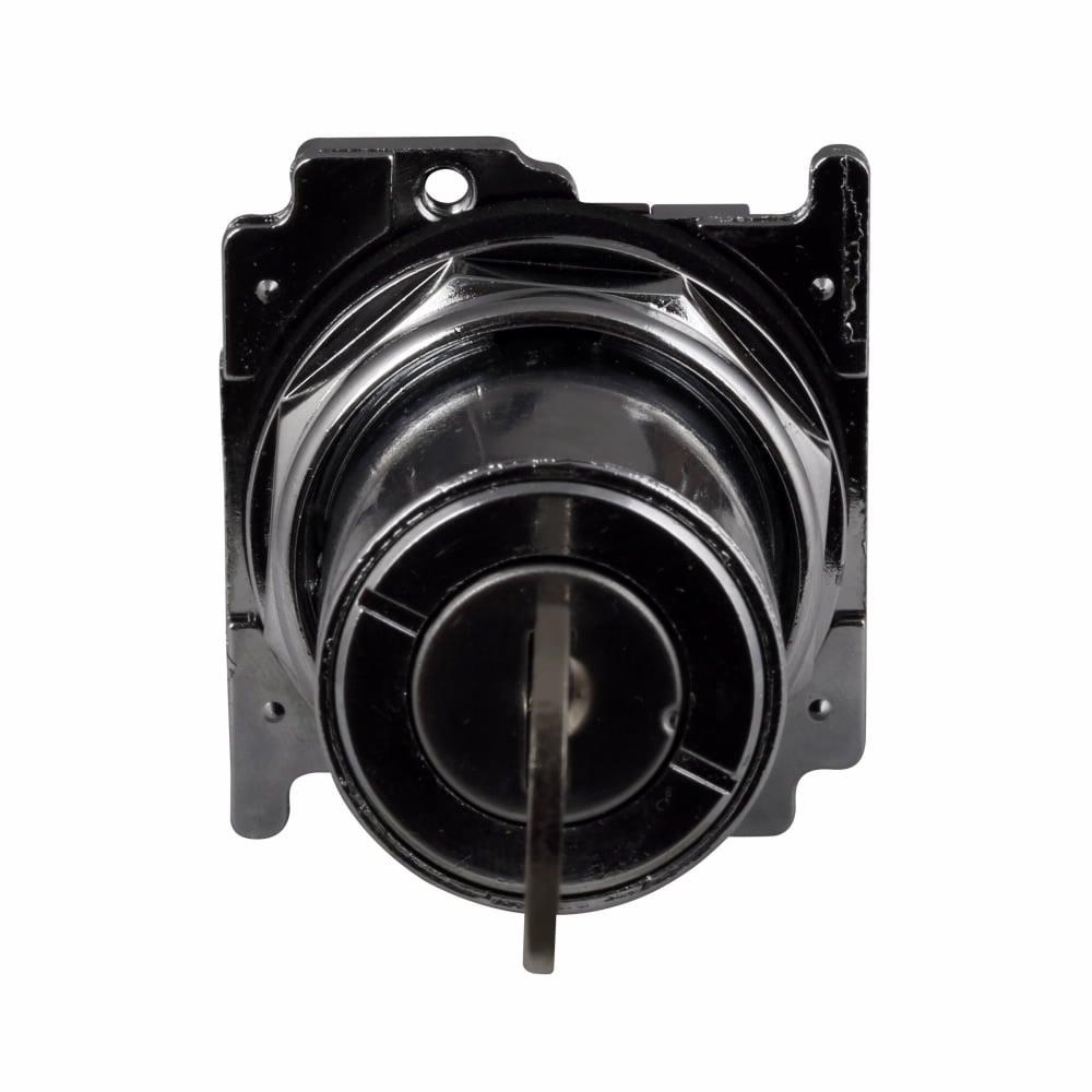 Eaton 10250T, 30.5 mm, Heavy-Duty, Cam 2, 60? throw, NEMA 3, 3R, 4, 4X, 12, 13, Non-illuminated, Three-position, Key, Center only