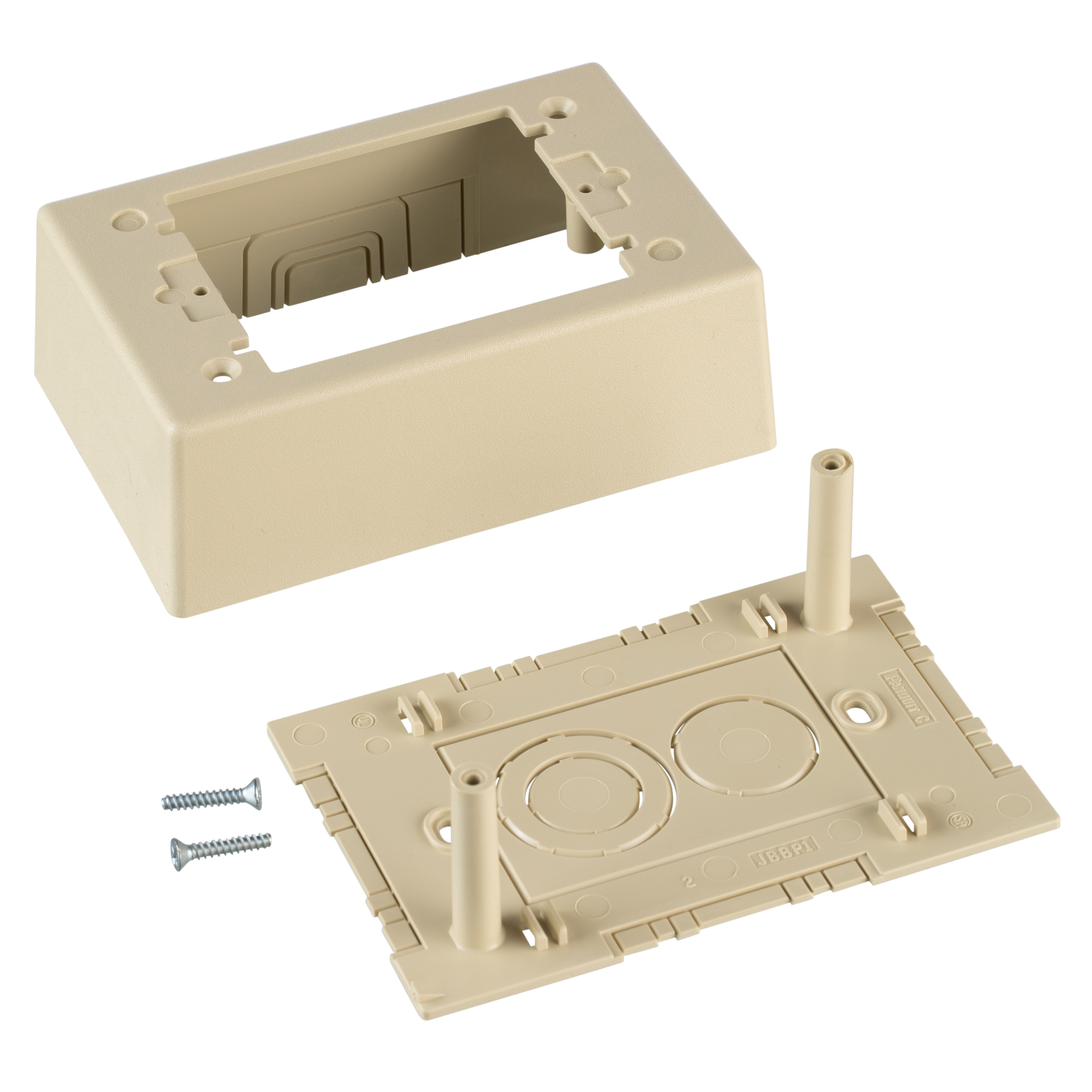Single Gang Power Rated 2-piece Outlet B