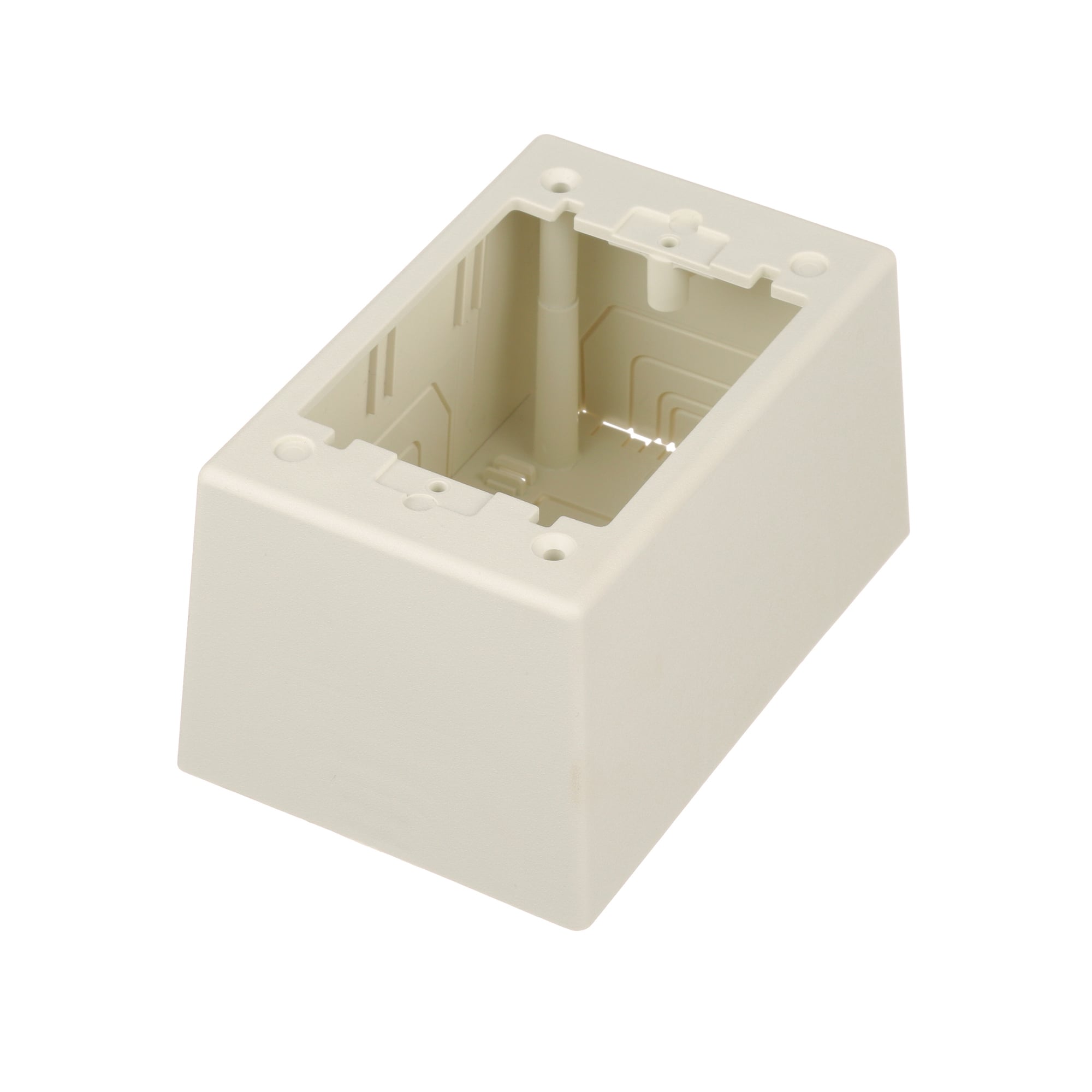 Surface Raceway, Pwr Rated Junct. Box, S/G 2-pc, Deep, Off-White