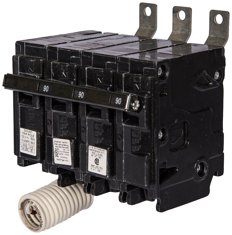  Low Voltage Molded Case Circuit Breakers Panelboard Mounting 240V Circuit Breakers - Type BL, 3-Pole, 240VAC are Circuit Protection Molded Case CircuitBreakers. Type BLH Special Features Shunt Trip 120V Application Electrical Distribution Standard UL 489 Voltage Rating 120/240V Amperage Rating 80A Trip Range Thermal Magnetic Interrupt Rating 22 AIC Number Of Poles 3P