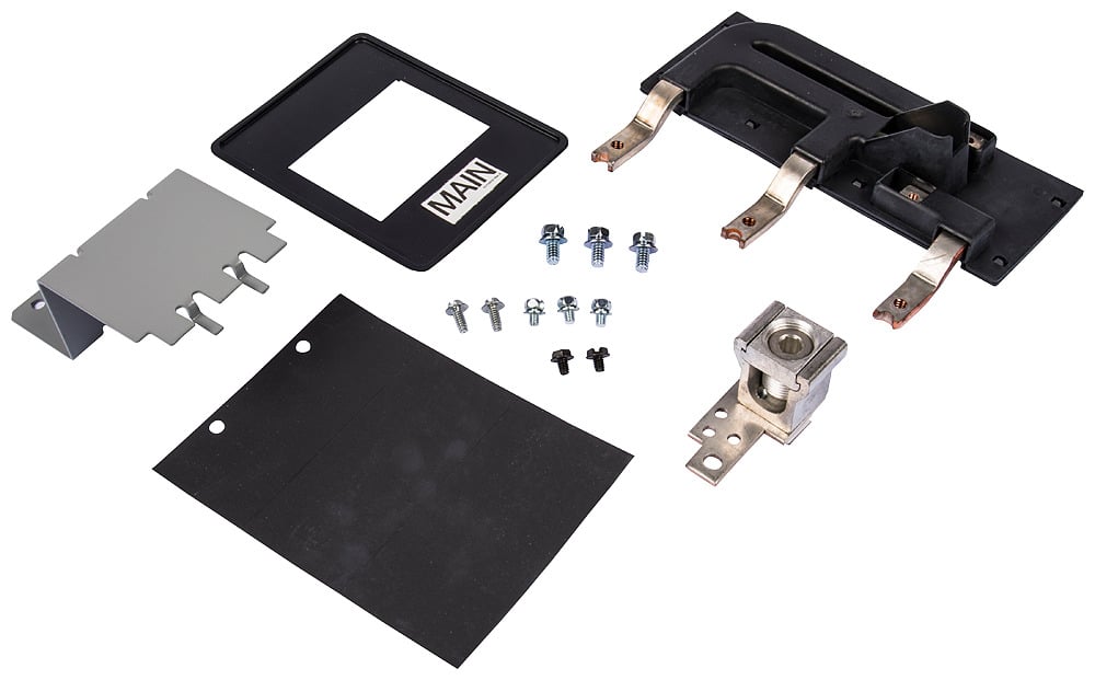 Main or subfeed breaker mounting kit for original P1 interiors. Suitable for circuit breaker type (BL - BLH - HBL) in 1-Phase systems. Rated (100A max). Includes all mounting hardware. Does not include breaker. Not suitable for use with Revised P1 panels produced after December 2014.