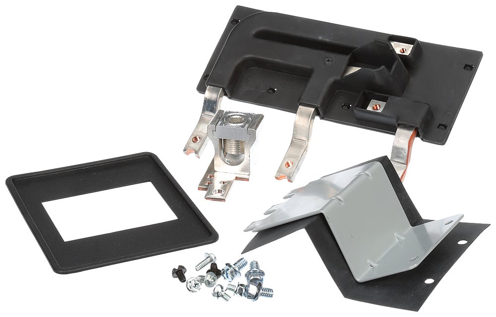 Main or subfeed breaker mounting kit for original P1 interiors. Suitable for circuit breaker type (BQD) in 3-Phase systems. Rated (100A max). Includes all mounting hardware. Does not include breaker. Not suitable for use with Revised P1 panels produced after December 2014.