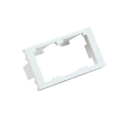 Insert, 2 Port, 1/3 Size, Flat, White   