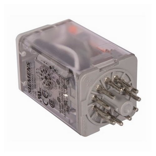 Plug-in Relay, Premium LED, Mechanical Flag 11-pin Octal Base 3PDT, 10A, 120VACUses Socket 3TX7144-1E3 or 3TX7144-4E3