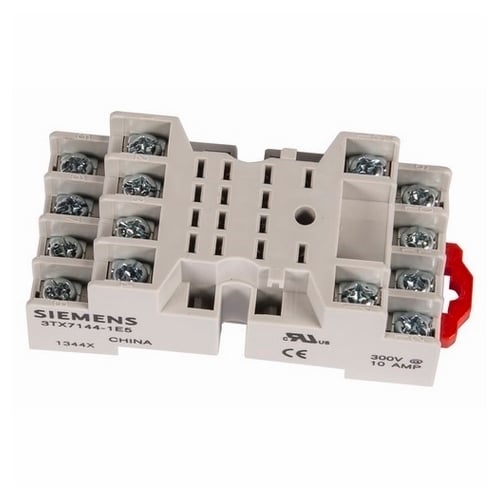 3TX7144-1E5 Sirius Plug-In Relay Socket, For Use With 3TX71 Series Plug-In Relay, 14 Pin