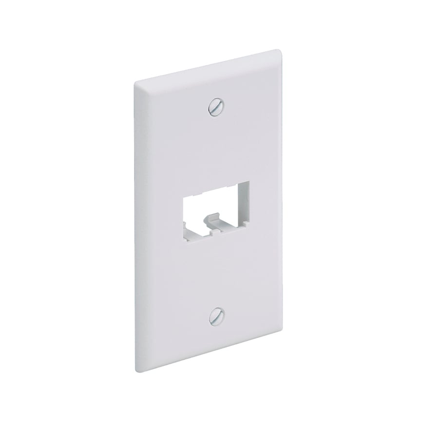Faceplate, 2 Port, Classic, Off White   