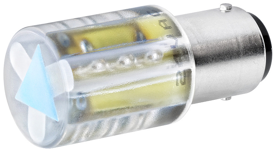 Led 24v uc, ba 15d, transp. signalling columns, accessories