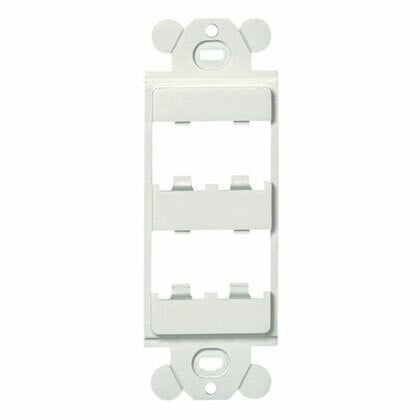 GFCI Frame, 4 Port, Black               