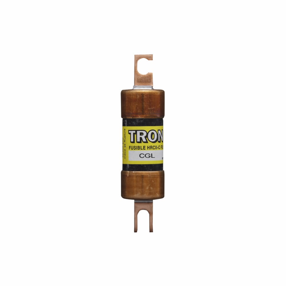 Eaton Bussmann series Tron CGL HRC form II Class C fuse, 600 Vac, 250 Vdc, 25A, 200 kAIC at 600 Vac, 40 kAIC 250 Vdc, Non Indicating, Current-limiting, HRC Form II, Blade end X blade end, Class C
