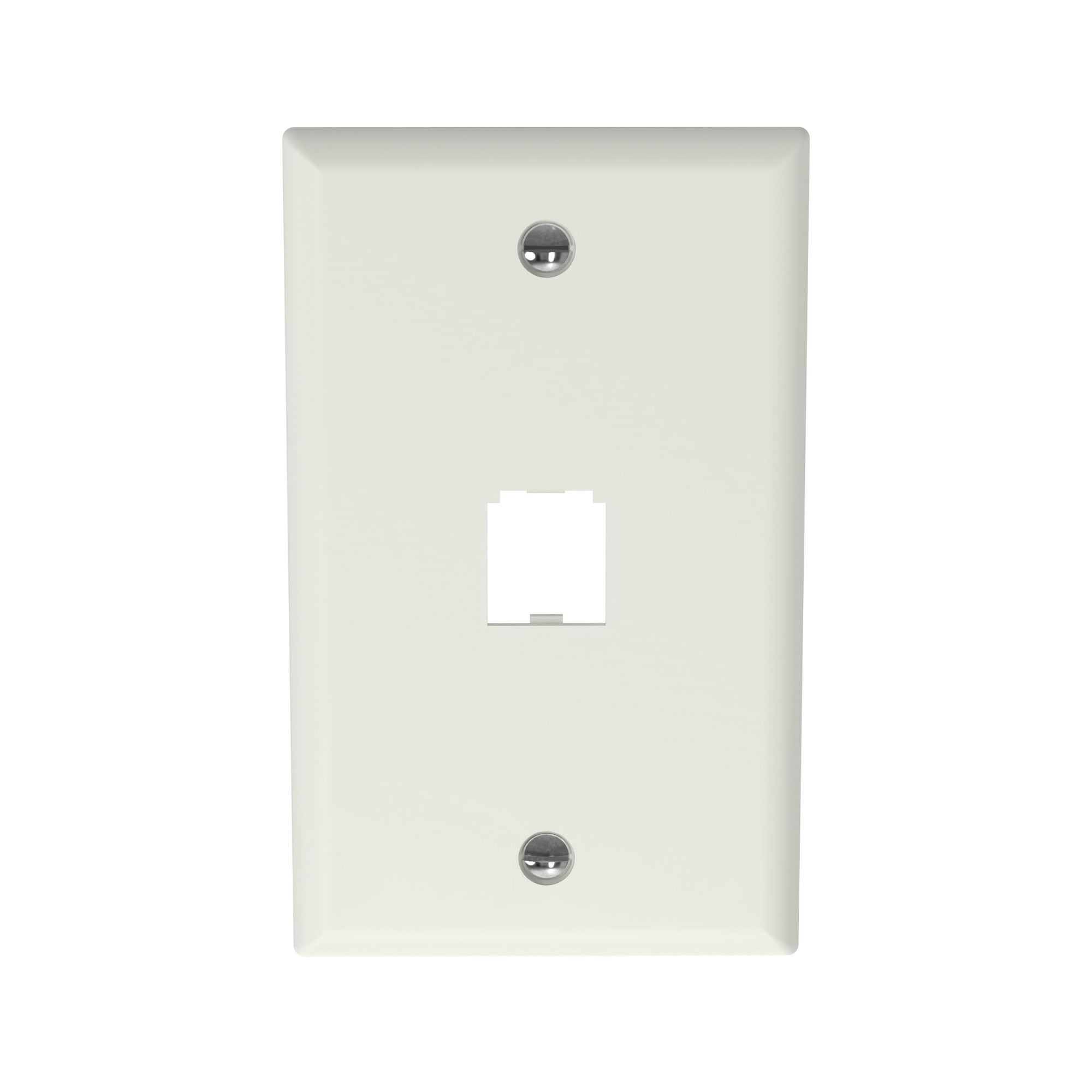 Faceplate, 1 Port, Classic, Off White   