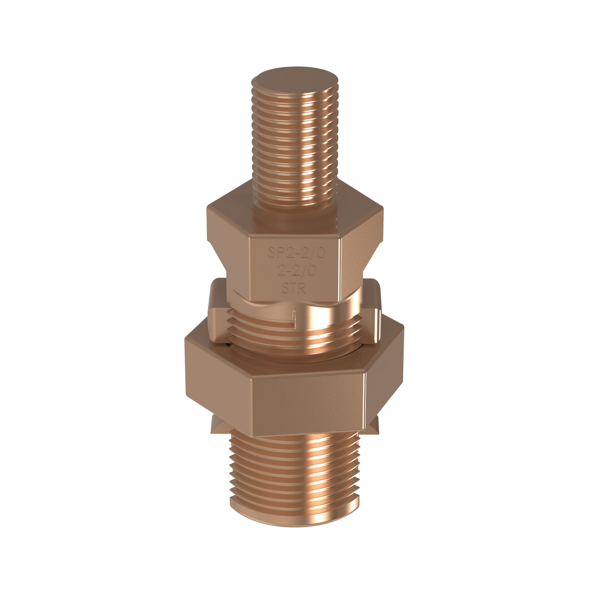 Bronze Service Post Connector, #2 SOL-2/