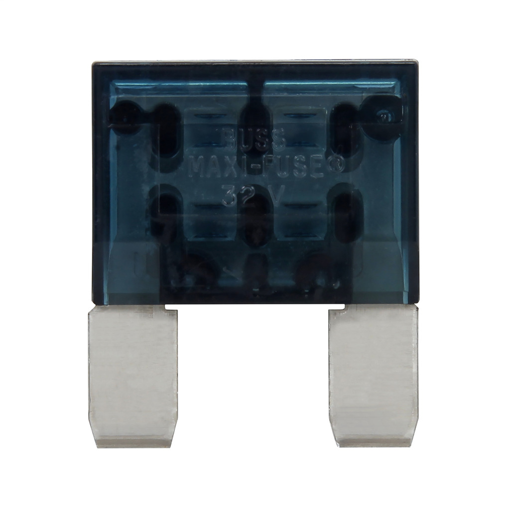 Eaton Bussmann series MAX MAXI fuse, Color code blue, 32 Vdc, 60A, 1 kAIC, Non Indicating, MAXI fuse, Blade end, Colored plastic housing