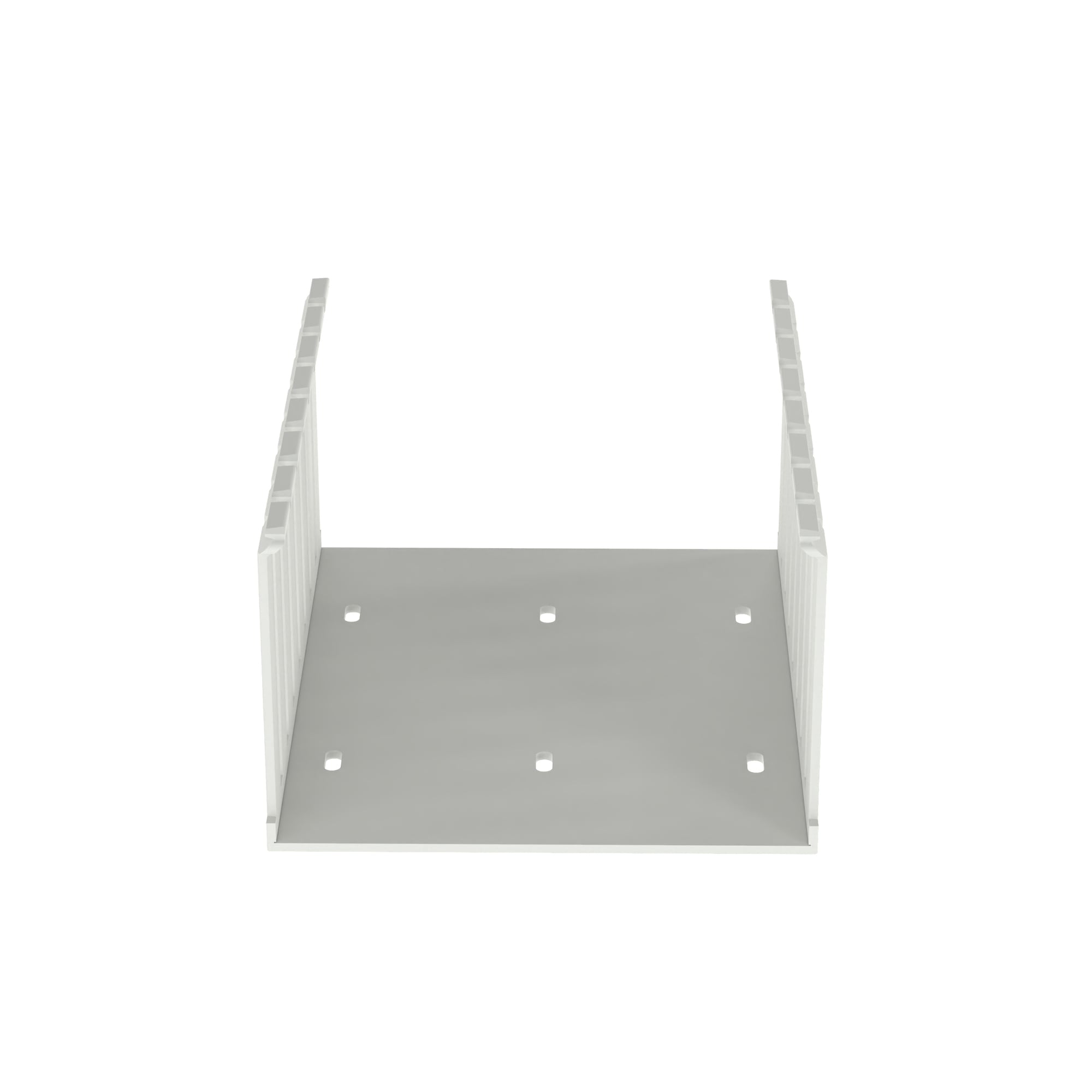 Slotted Duct, PVC,6X4X6FT,WHT            