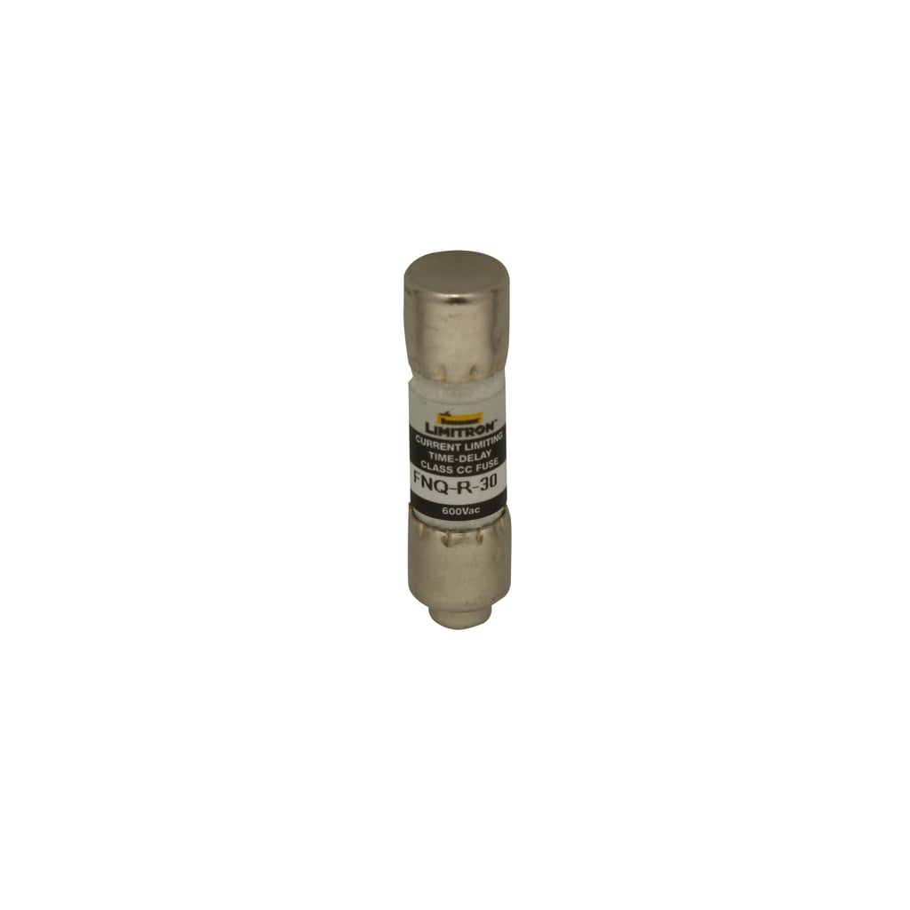 Eaton Bussmann series FNQ-R fuse, 0.8 A, Class CC, Non-indicating, Ferrule end x ferrule end, 12 sec at 200%, 200 kAIC, Melamine tube, Standard, 600 V