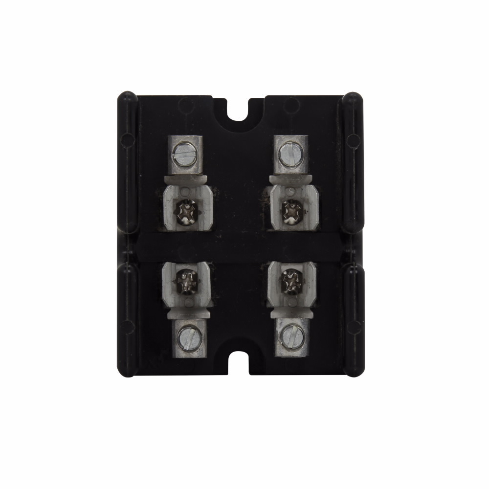 Eaton Bussmann series Class T modular fuse block, CR, 300 Vac/Vdc or Less Control Systems, 300 Vac/Vdc or Less Individual Control Circuits, 0-30 A, Two-pole, Class T, 200 kA, Box lug, 200 kAIC, Glass polyester, 300 Vac/dc, #2 AWG Cu/Al