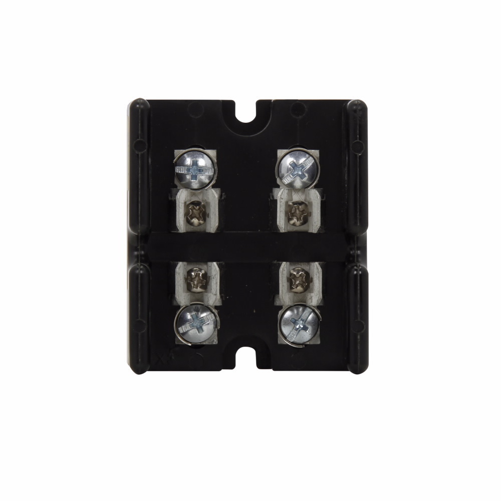 Eaton Bussmann series Class T modular fuse block, Modular fuse block, 0-30 A, Two-pole, Class T, 200 kA, Screw, 200 kAIC, 300 Vac/dc, #18-10 AWG Cu