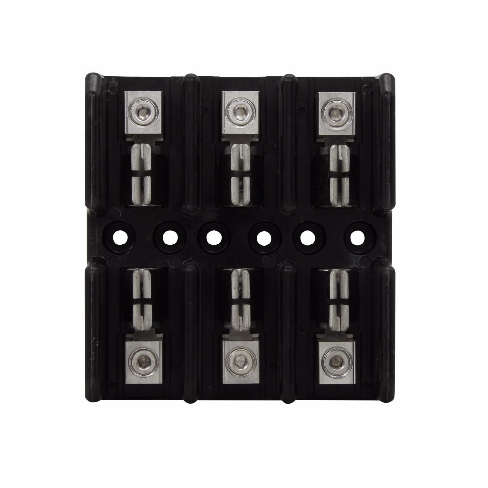 Eaton Bussmann series Class T modular fuse block, CR, 300 Vac/Vdc or Less Control Systems, 300 Vac/Vdc or Less Individual Control Circuits, 61-100 A, 3P, Class T, 200 kA, Box lug, 200 kAIC, Glass polyester, 300 Vac/dc, #1/0 AWG Cu/Al