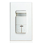 Dual-Relay, Decora Passive Infrared Wall Switch Occupancy Sensor, 180 Degree, 2100 sq. ft. Coverage, Ivory