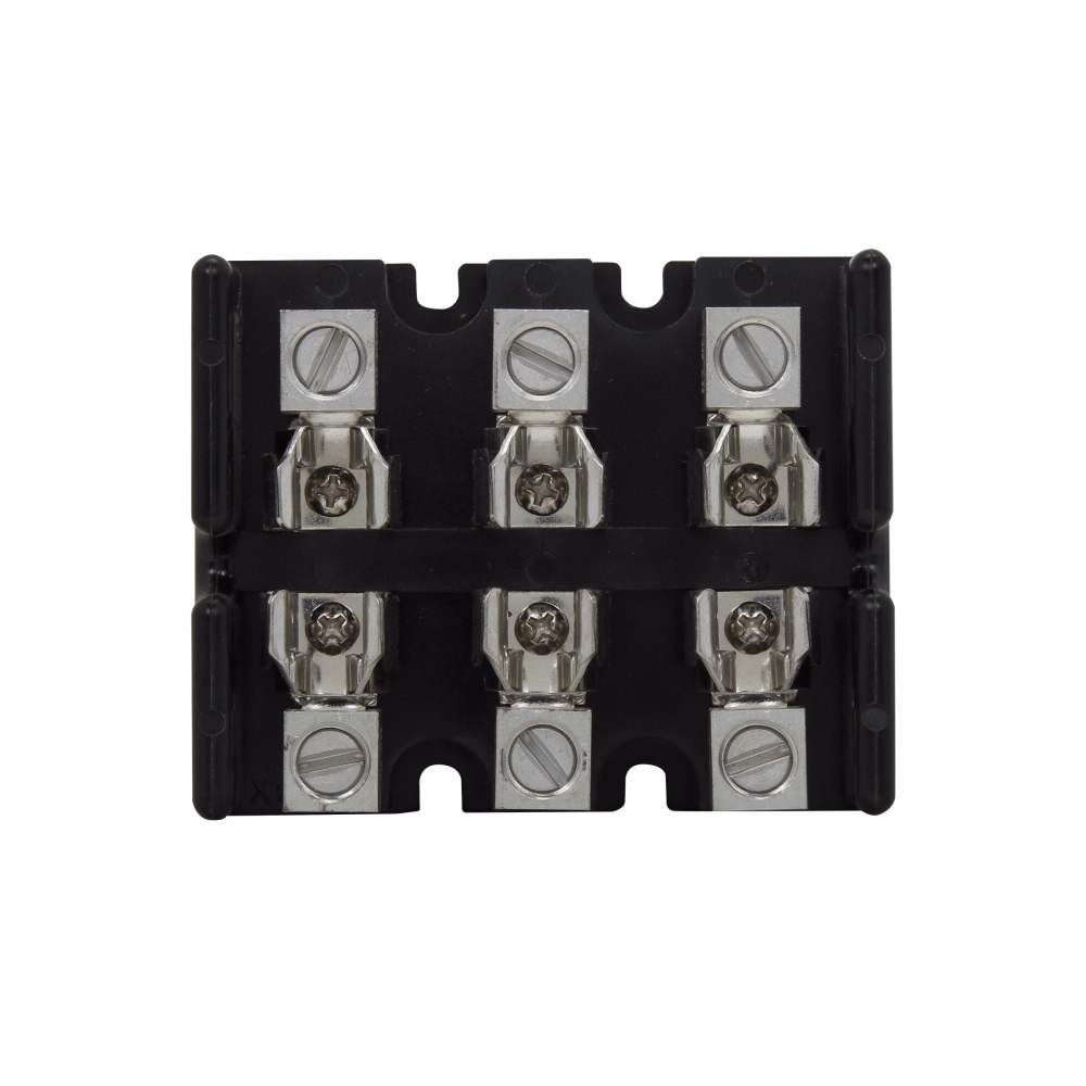 Eaton Bussmann series Class T modular fuse block, Modular fuse block, 31-60 A, Three-pole, Class T, 200 kA, Screw, 200 kAIC, Glass polyester, 300 Vac/dc, #18-10 AWG Cu
