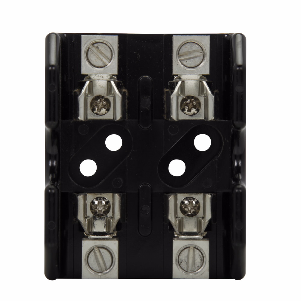 Eaton Bussmann series Class T modular fuse block, CR, 600 Vac/Vdc or Less Control Systems, 600 Vac/Vdc or Less Individual Control Circuits, 0-30 A, Single-pole, Class T, 200 kA, Box lug, 200 kAIC, Glass polyester, 600 Vac/dc, #2 AWG Cu/Al