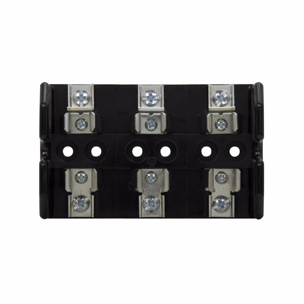 Eaton Bussmann series Class T modular fuse block, Modular fuse block, 600 Vac/Vdc or Less Control Systems, 600 Vac/Vdc or Less Individual Control Circuits, 31-60 A, Class T, 200 kA, Screw, 200 kAIC, Glass polyester, 600 Vac/dc, #10 AWG Cu