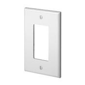1-Gang Decora/GFCI Decora Wallplate, Midway Size, Ivory