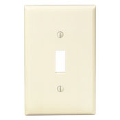 1-Gang Toggle Device Switch Wallplate, Midway Size, Ivory