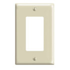 1-Gang Decora/GFCI Device Decora Wallplate, Midway Size, Thermoset, Device Mount, Ivory