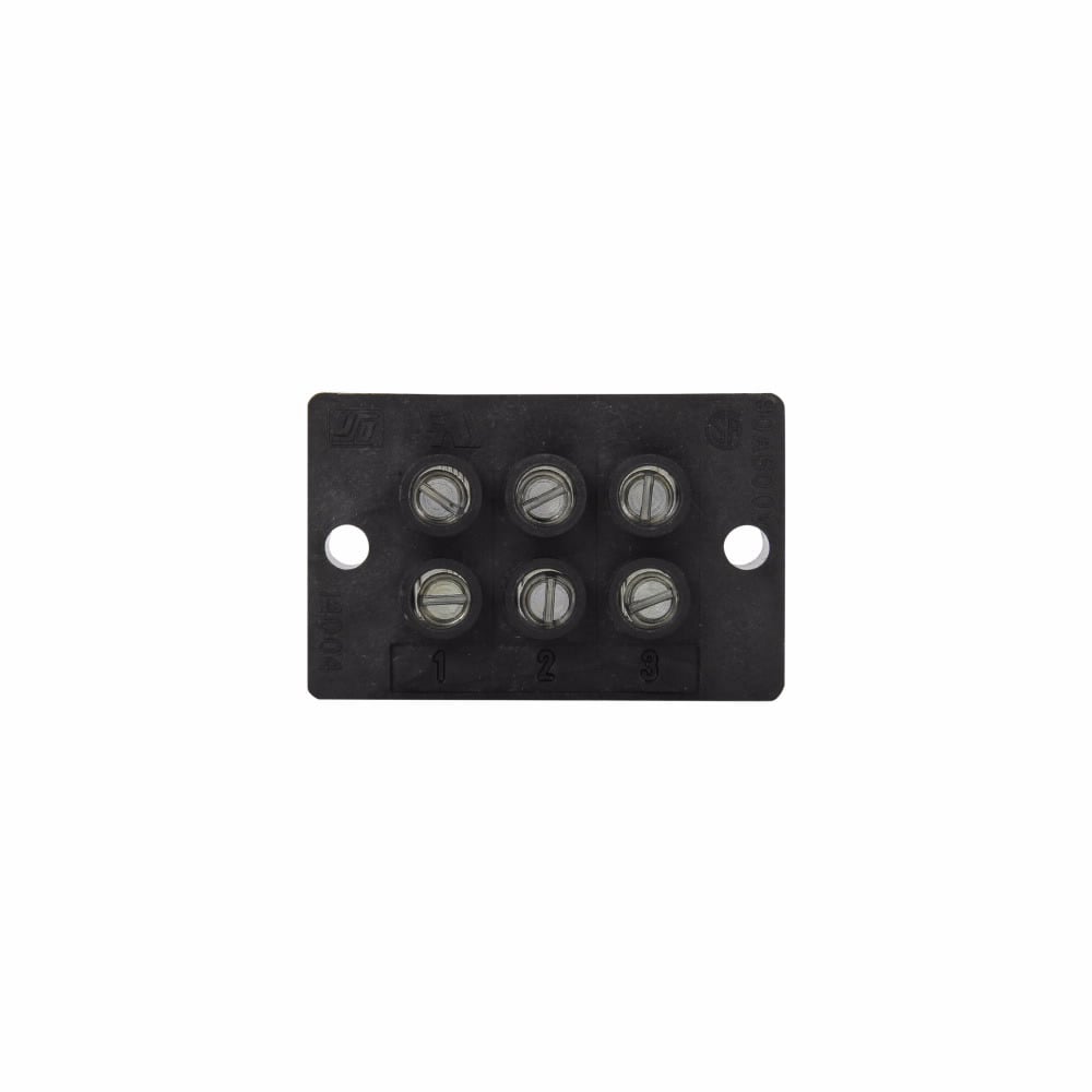 Eaton Bussmann series power terminal block, 600 Vac, 600 Vdc, 90A, Power terminal block, Two-pole, SCCR: 10 kA