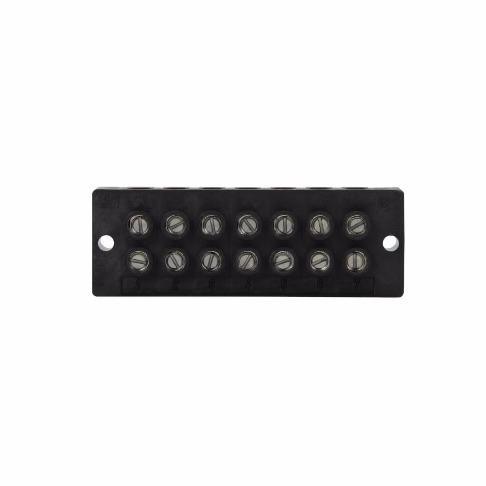 Eaton Bussmann series power terminal block, Power terminal block, Seven-pole