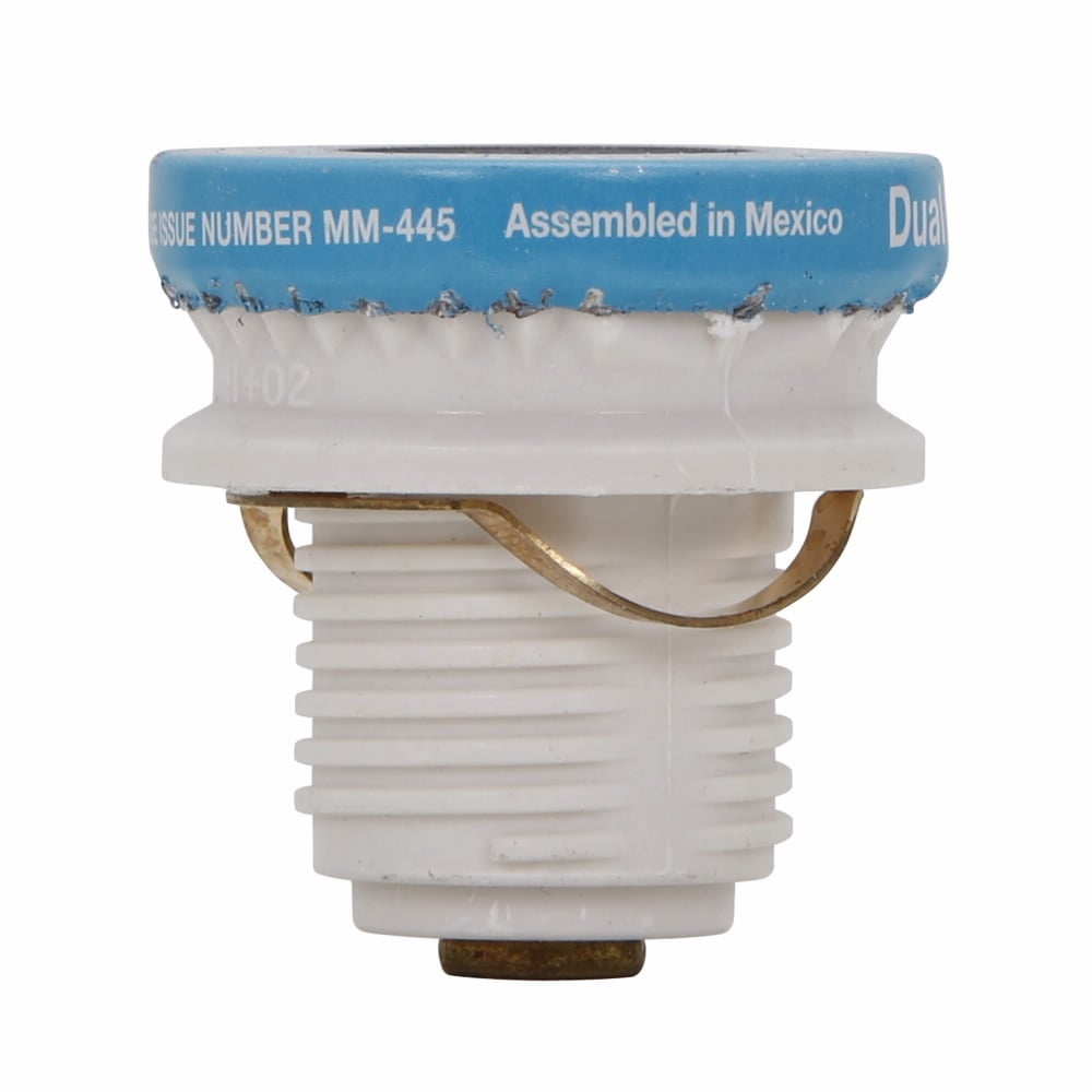 Eaton Bussmann series Type S plug fuse, plug fuse, time delay, heavy duty, packaging type blister pack, 2-8/10 A, 125 Vac, 10 kAIC (RMS Symmetrical) interrupt rating, 10 kA short circuit rating, threaded mount, duel element, plastic base
