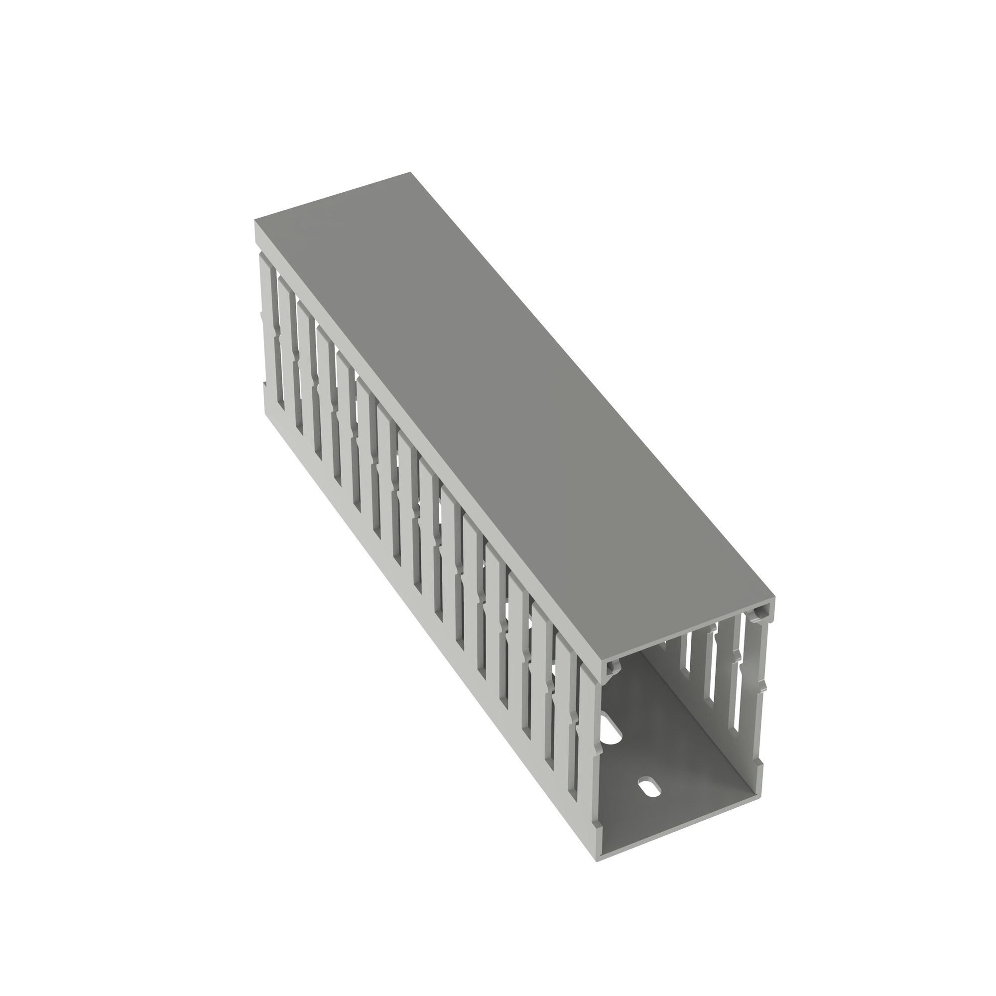 Slotted Metric Duct, PVC, 50mm x 75mm x 