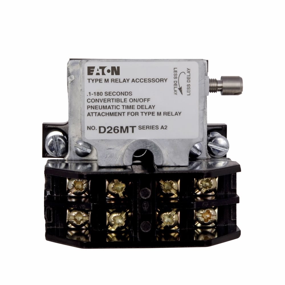 D26MTD Pneumatic Timer Attachment, 0.1 to 180 s Timing Range, OFF Delay, For Use With D26 Series Zero to Four-Pole Relay