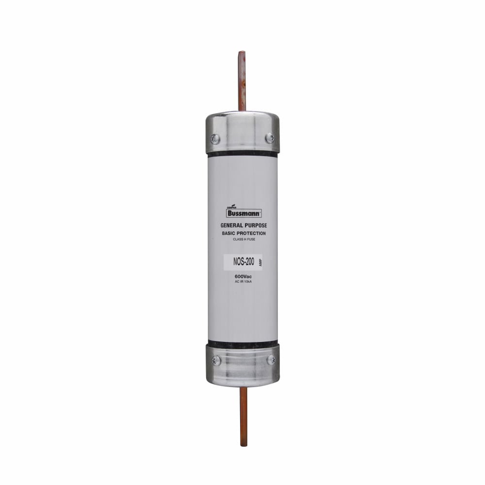 Eaton Bussmann series NOS fuse, Supplemental one-time fuse, Non current limiting, Light duty circuit locations, 150 A, Class H, Non-indicating, Blade end x blade end, 10 kAIC at 600 Vac, Standard, 1, 600 V