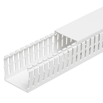 Panduct MC25X75WH2 Narrow Slot Duct, White, PVC, 2.85"x78.74"x0.97", PK2
