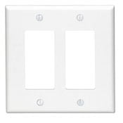2-Gang Decora/GFCI Decora Wallplate, Midway Size, Black