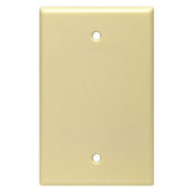 1-Gang Blank Wallplate, Midway Size, Ivory