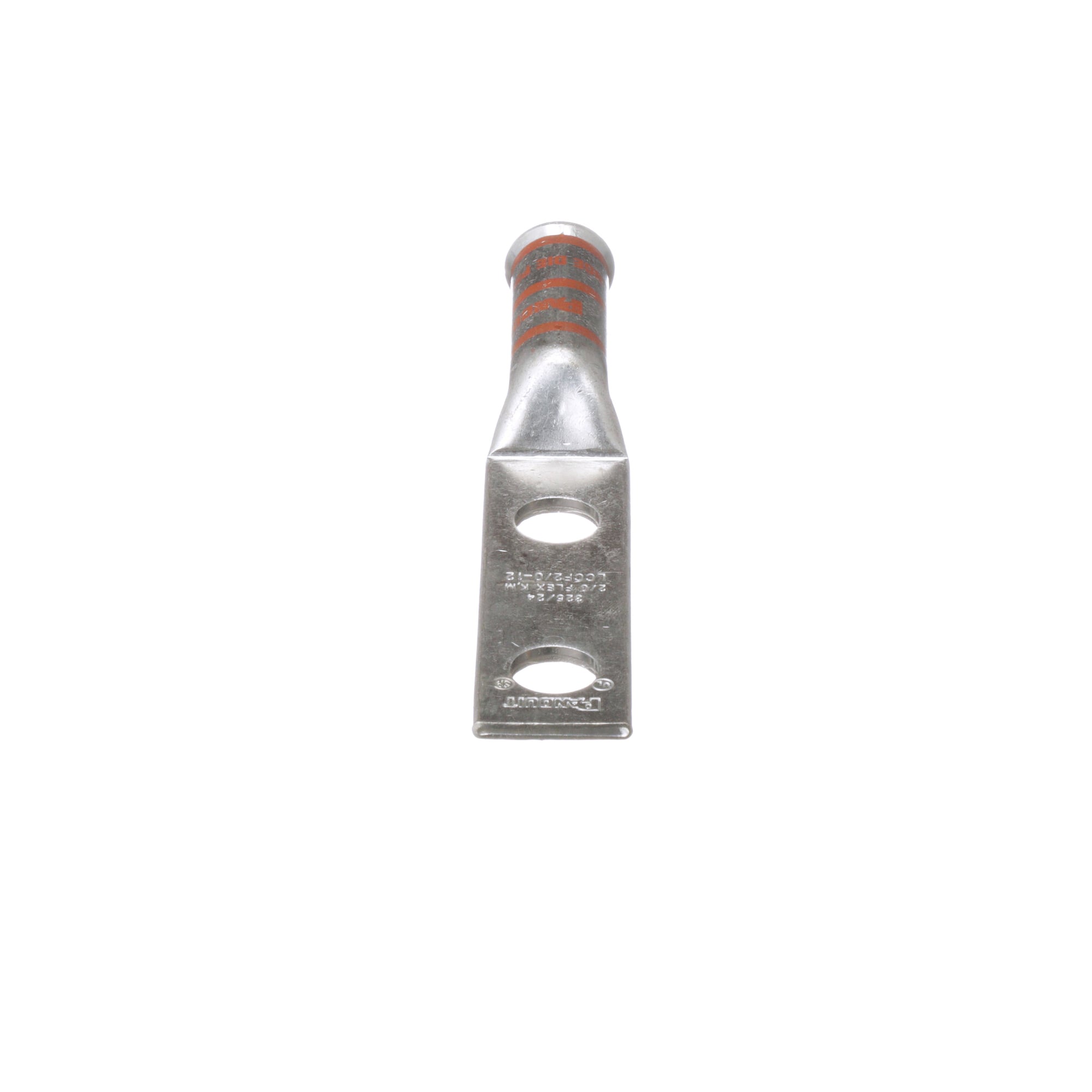 Copper Compression Lug, 2 Hole, 2/0 AWG,